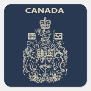 Adesivo Quadrado emblema nacional do Canadá
