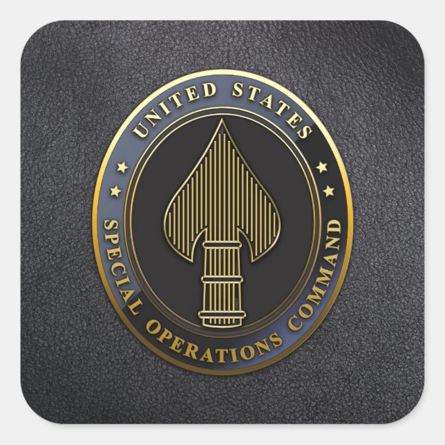 Adesivo Quadrado Emblema USSOCOM (Frente)