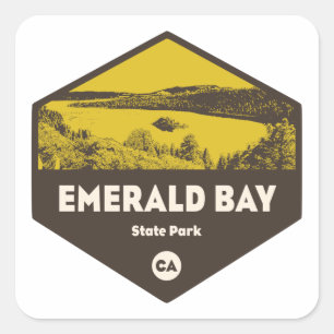 Adesivo Quadrado Emerald Bay State Park, Califórnia