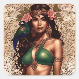 Adesivo Quadrado Emerald Shimmer