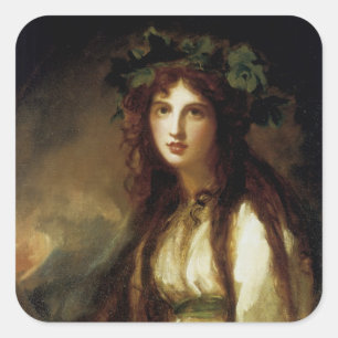 Adesivo Quadrado Emma, Lady Hamilton