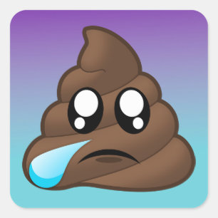 Adesivo Quadrado Emoji Ombre Stickers