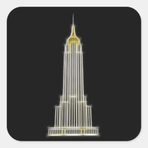Adesivo Quadrado Empire State Building