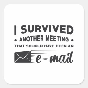 Adesivo Quadrado Empreendedor, Sobrevivi a Outro Presente de Presid