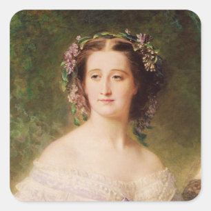 Adesivo Quadrado Empress Eugenie e suas damas em espera