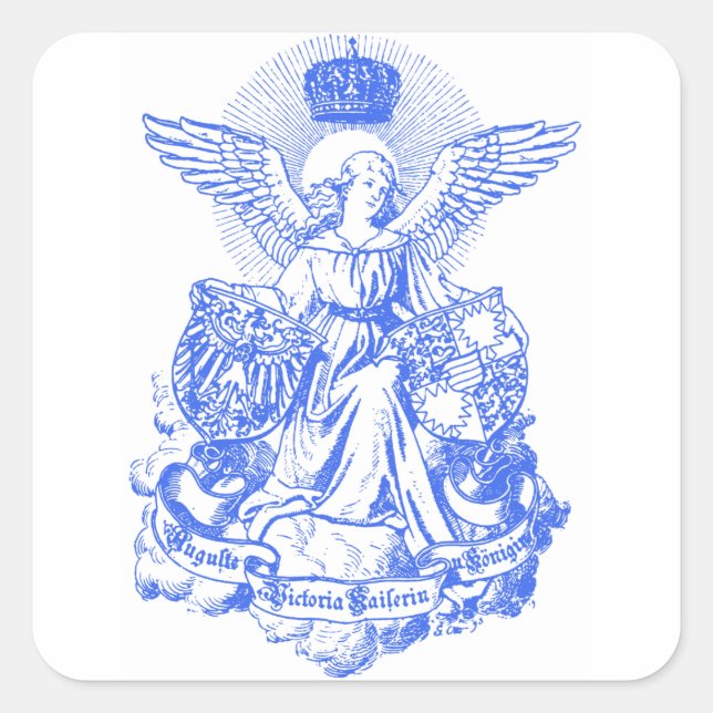 Adesivo Quadrado Empress Wings & Crown (Frente)