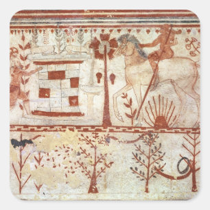 Adesivo Quadrado Empurrada do Príncipe Troiano Troiano Troilus