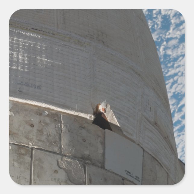 Adesivo Quadrado Encerramento da nave espacial Atlantis (Frente)