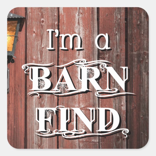 Adesivo Quadrado Encontrar Barn (Frente)