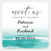 Encontre-nos no Casamento de Destino Teal Save The