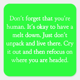 ADESIVO QUADRADO ENCORAJAMENTO COTAS ACONSELHAMENTO ESCOLHAS MOTIVA