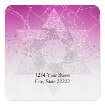 Endereço de devolução Magenta - Pink - estrela bri