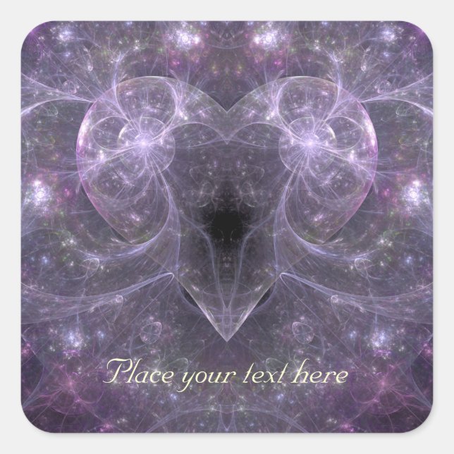 Adesivo Quadrado Energia do Amor (Frente)