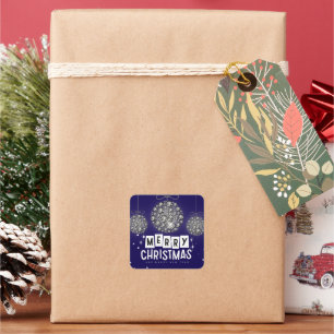 Adesivo Quadrado Enfeites de natal Diamond