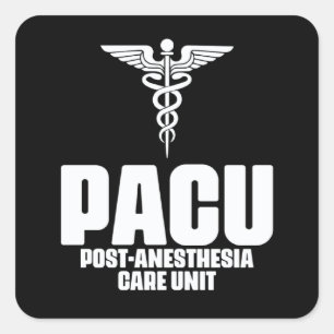 Adesivo Quadrado Enfermeira de Anestesia Anestesiologia Cirurgia