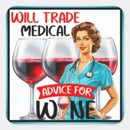 Adesivo Quadrado Enfermeira Nostálgica Cuta Pinup Comercializará Co