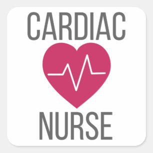 Adesivo Quadrado Enfermeiro Cardiológico Presente Enfermeiro Cardía