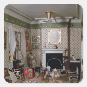 Adesivo Quadrado Enfermeiro com brinquedos da Casa "Miss Miles", 18