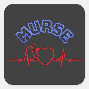 Adesivo Quadrado Enfermeiro Massino enfermeiro macho