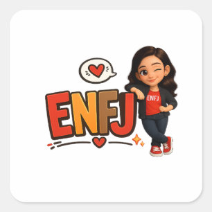 ADESIVO QUADRADO ENFJ