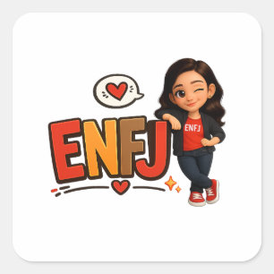 ADESIVO QUADRADO ENFJ