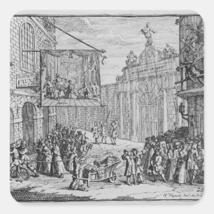 Adesivo Quadrado Engenheiros e óperas, porta de Burlington, 1724
