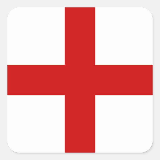Adesivo Quadrado England Flag (Frente)