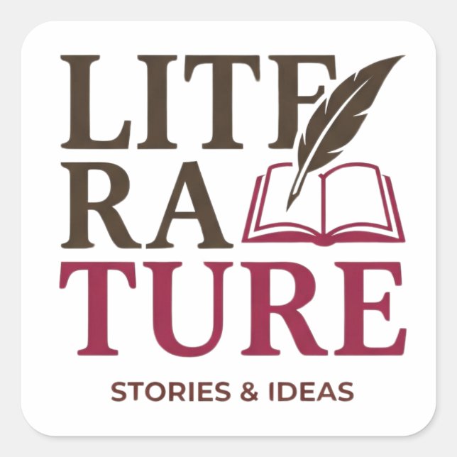 Adesivo Quadrado English Teacher Typography Design (Frente)