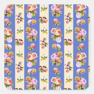 Adesivo Quadrado Engolidos e rosas