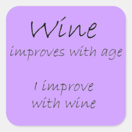 Adesivo Quadrado Engraçado cita presentes humoristas presentes pres