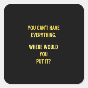 Adesivo Quadrado Engraçado Comprar Piada