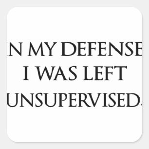 Adesivo Quadrado Engraçado Desculpem Citações Testemunhas Manly Typ