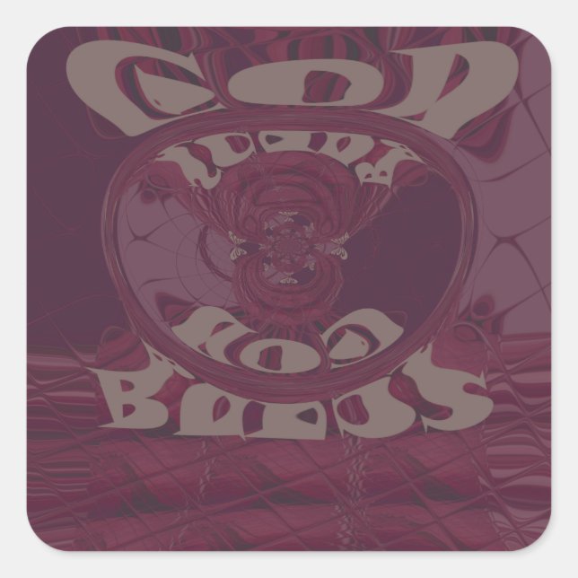 Adesivo Quadrado Engraçado Deus abençoe kenya Hakuna Matata Girafas (Frente)