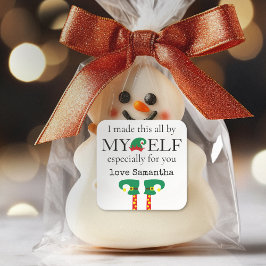 Adesivo Quadrado Engraçado eu fiz isso pelo meu nome