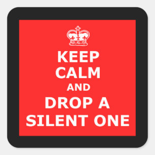 Adesivo Quadrado Engraçado fart