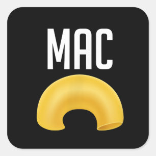 Adesivo Quadrado Engraçado Matar Macaroni E Queijo Halloween