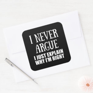 Adesivo Quadrado Engraçado sarcástico cita sarcasmo de humor adulto