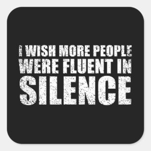 Adesivo Quadrado Engraçado sarcástico cita sarcasmo de humor adulto