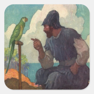 Adesivo Quadrado Ensinando Polling para Speak Sticker