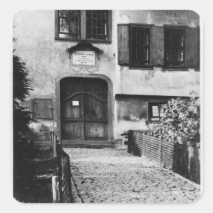 Adesivo Quadrado Entrada à casa de Johann Sebastian Bach