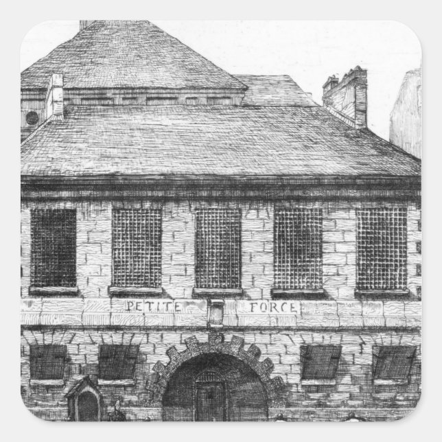Adesivo Quadrado Entrada da prisão "La Petite Force" (Frente)