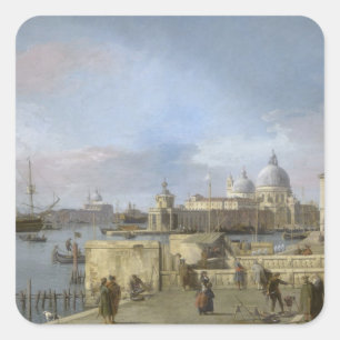Adesivo Quadrado Entrada do Grande Canal pelo Canaletto