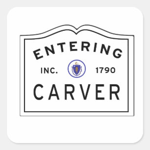 Adesivo Quadrado Entrando na cidade de mães do escultor