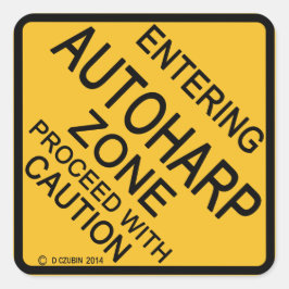 Adesivo Quadrado Entrando na Zona Autoharp