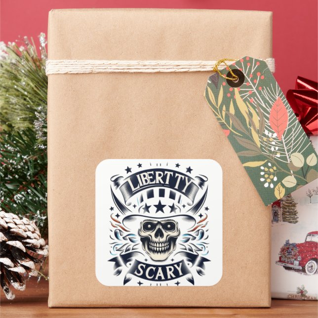 Adesivo Quadrado Entre a Escuridão e a Luz (Feriado)