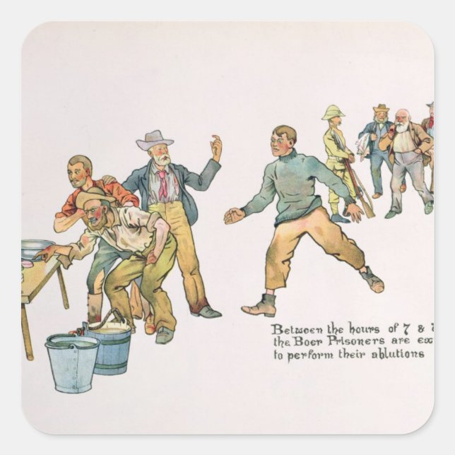 Adesivo Quadrado Entre as 7 e as 8 horas (Frente)