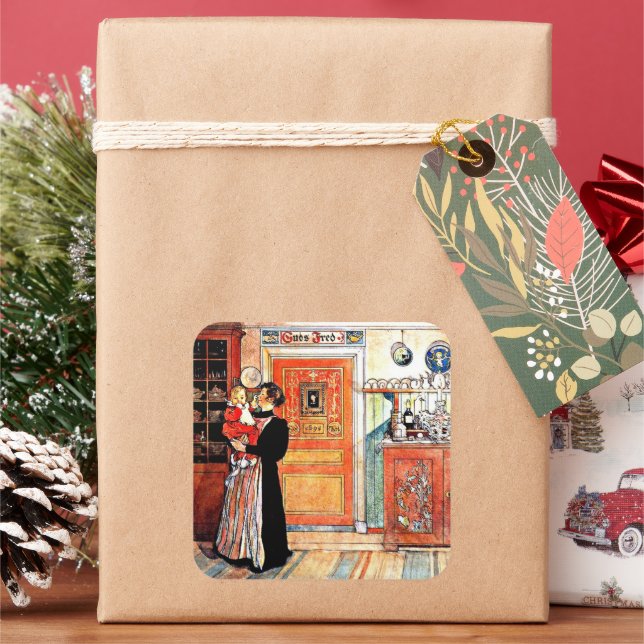 Adesivo Quadrado Entre o Natal e o Novo Aco, (Feriado)