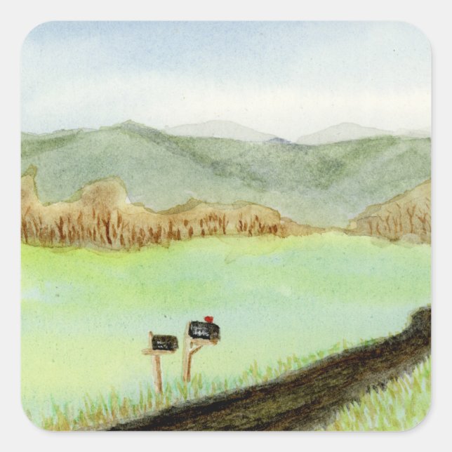 Adesivo Quadrado Entrega Gratuita Rural (Frente)