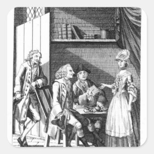 Adesivo Quadrado Entretenimento do Dr. Johnson