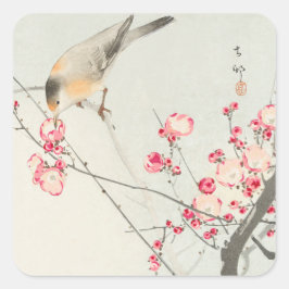 ADESIVO QUADRADO ENVELOPE SEAL STICKER: BLOCO DE MADEIRA JAPONÊS